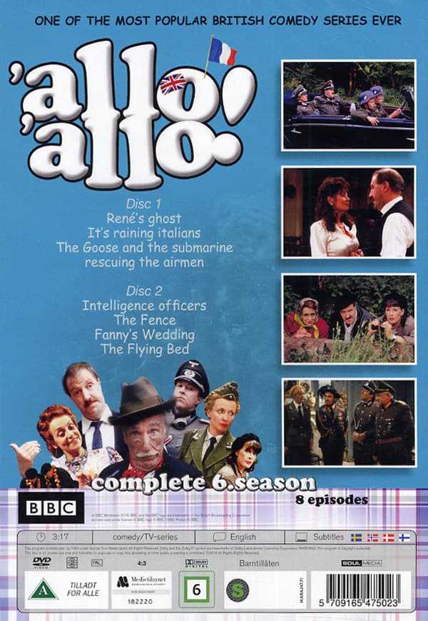 Allo allo! / Säsong 6 (Nyaste utgåvan) (2 DVD)
