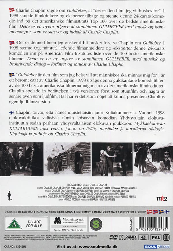 Charlie Chaplin / Guldfeber (DVD)
