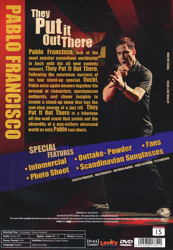 Pablo Fransisco - They put it out there (DVD)