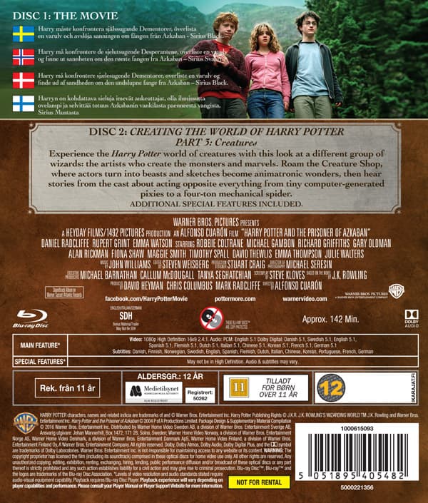 Harry Potter 3 + Dokumentär (2 Blu-ray)