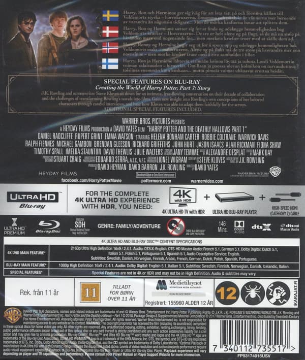 Harry Potter 7 (4K Ultra HD + Blu-ray)
