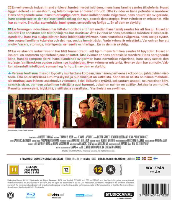 8 kvinnor (Blu-ray)