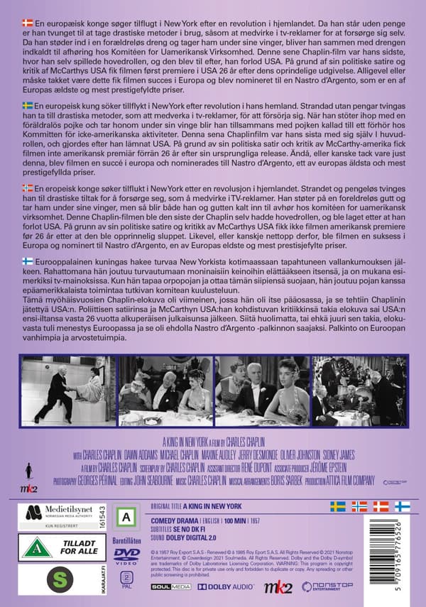 En kung i New York (DVD)