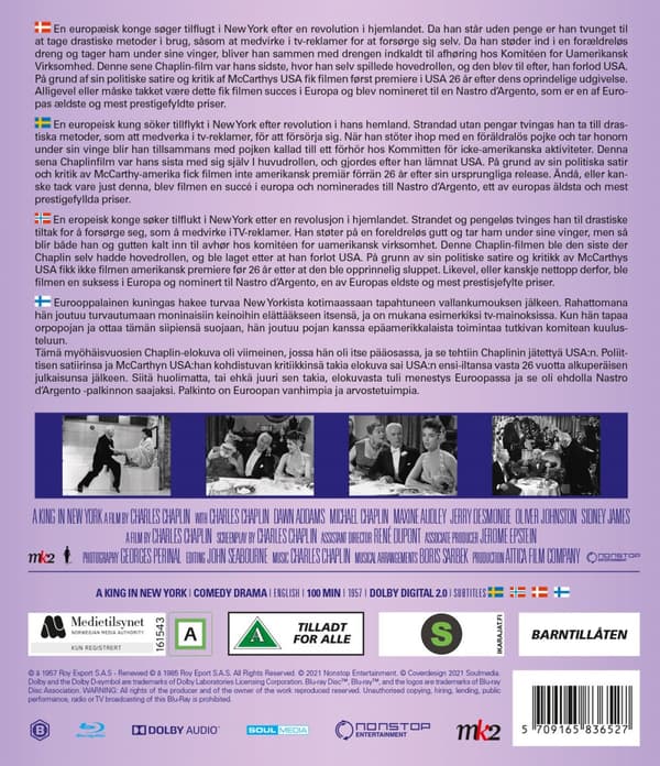 En kung i New York (Blu-ray)