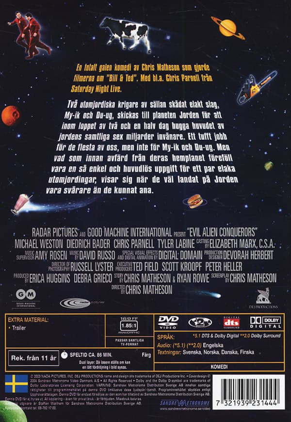 Evil alien conquerors (DVD)