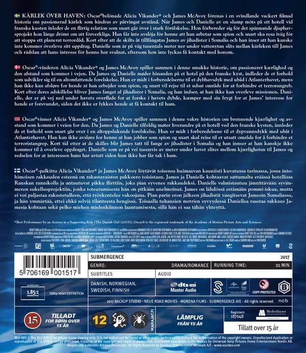 Submergence (Blu-ray)
