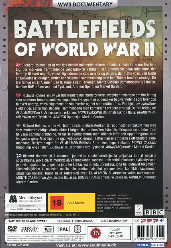 Battlefields of World War II (3 DVD)