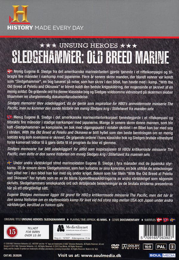 Sledgehammer - Old breed marine (DVD)