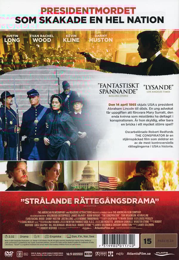 Conspirator - Mordet på Abraham Lincoln (DVD)