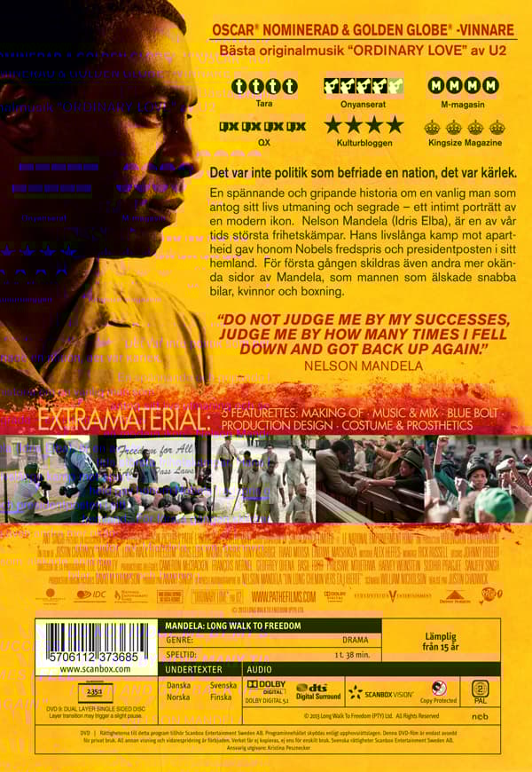 Mandela - Vägen till frihet (DVD)