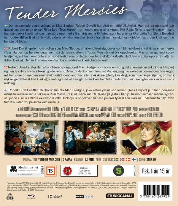 På nåd och onåd / Tender Mercies (Blu-ray)