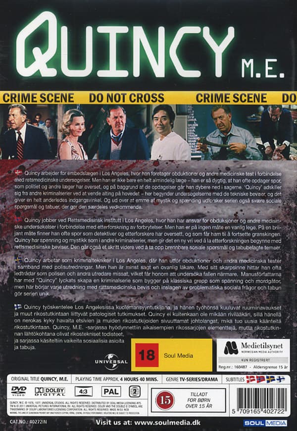 Quincy M.E / Säsong 1 (2 DVD)