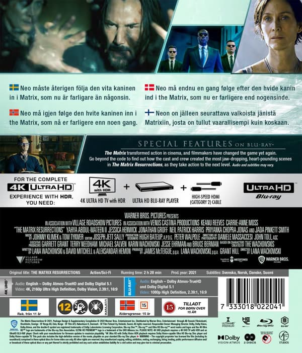 Matrix Resurrections (4K Ultra HD + Blu-ray)