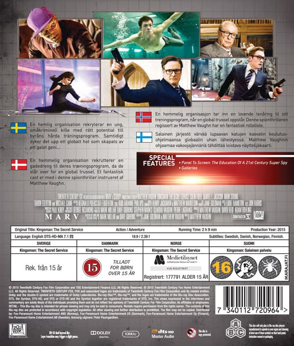 The Kingsman 1 - The secret service (Blu-ray)