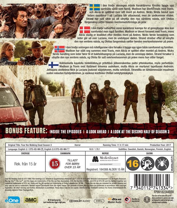 Fear the walking dead / Säsong 3 (5 Blu-ray)