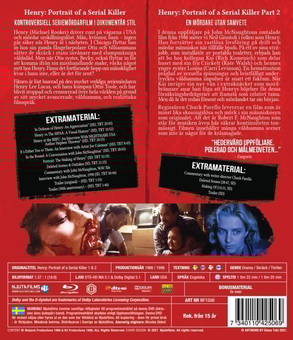 Henry - Portrait of a serial killer 1+2 (Blu-ray)
