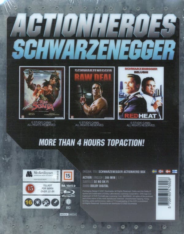 Arnold Schwarzenegger x 3 / Ltd Steelbook (3 Blu-ray)