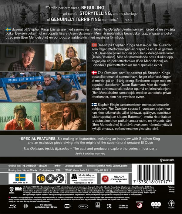 The Outsider / Säsong 1 (3 Blu-ray)