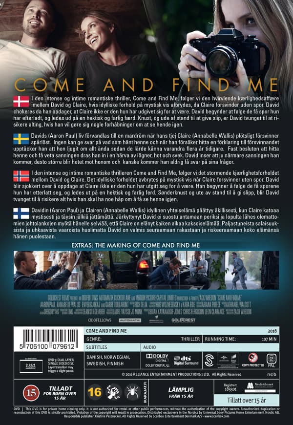 Come and find me (DVD)