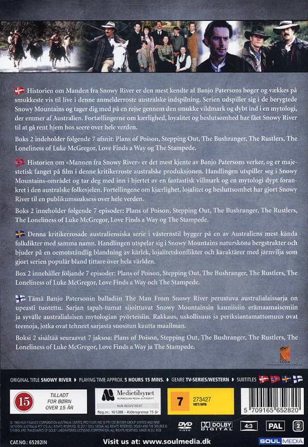 Mannen från Snowy River / Säsong 1 Box 2 (3 DVD)
