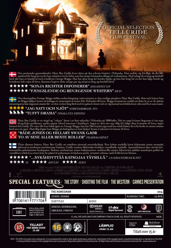 The homesman (DVD)