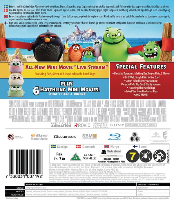 Angry Birds 2 - Filmen (Blu-ray)
