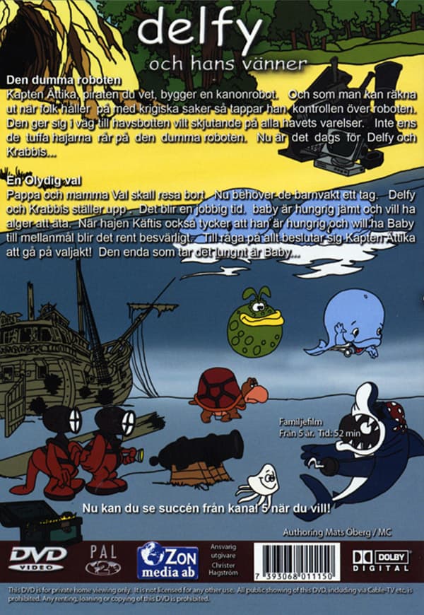 Delfy & hans vänner / Den dumma roboten (DVD)