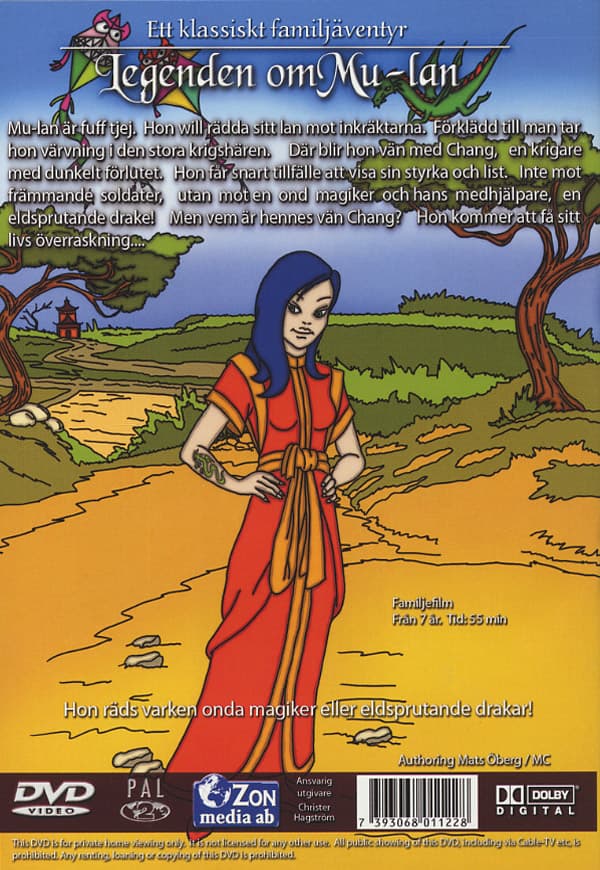 Legenden om Mu-Lan (DVD)