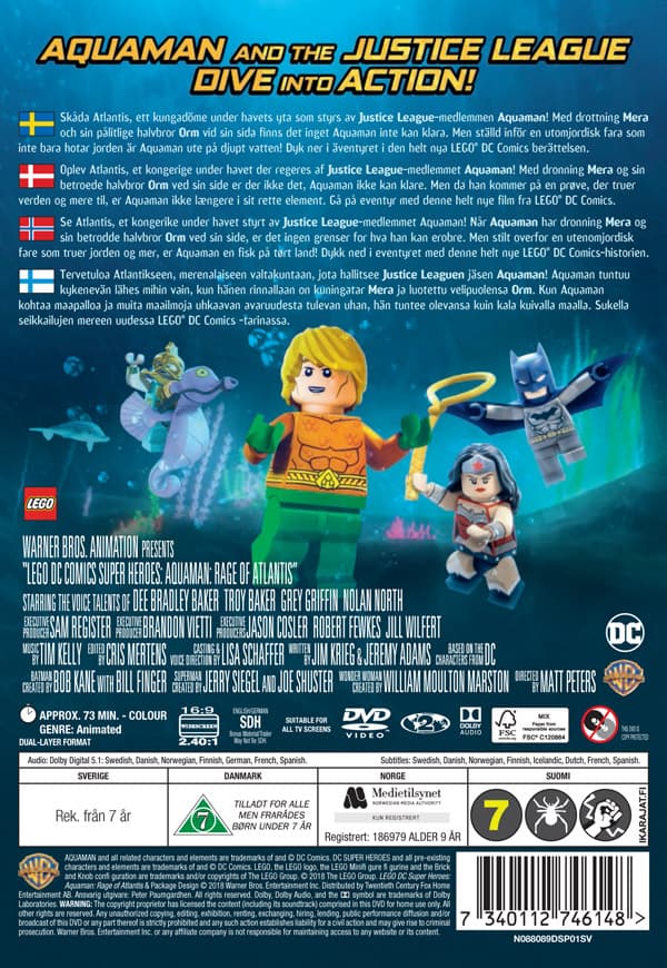 Lego DC / Aquaman - Rage of Atlantis (DVD)