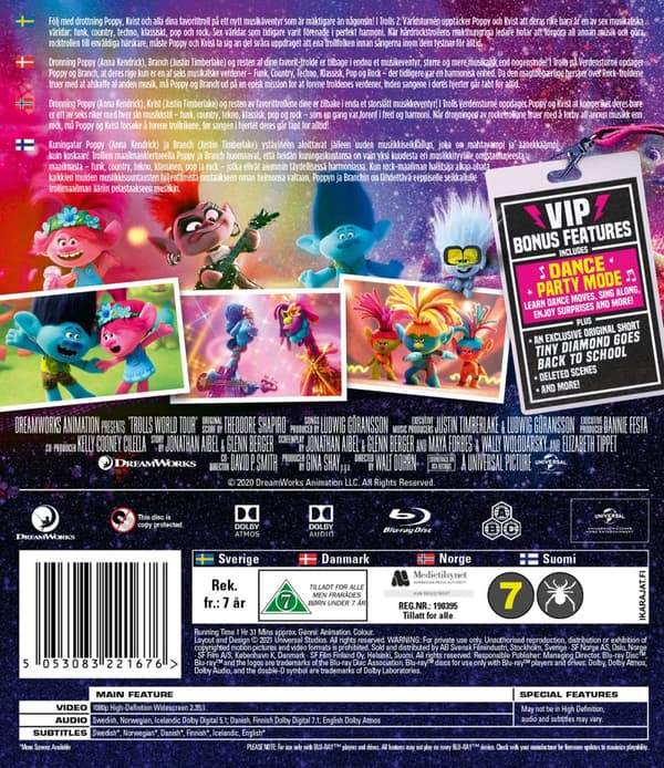 Trolls 2 - Världsturnén (Blu-ray)