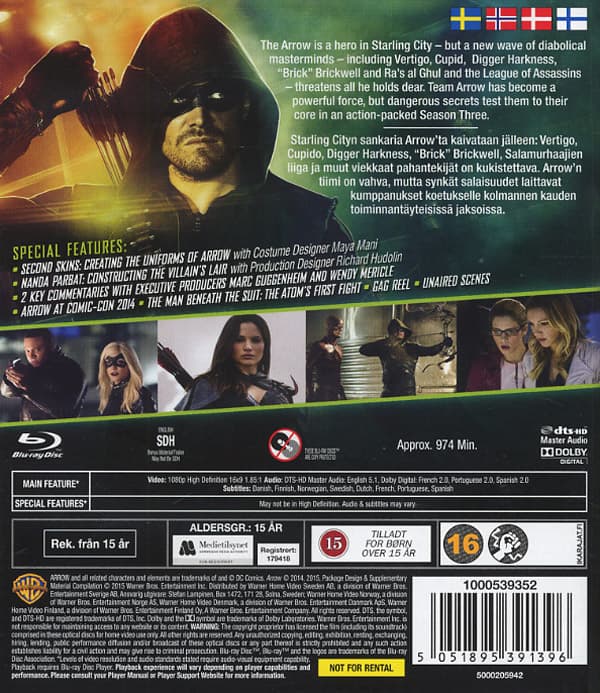 Arrow / Säsong 3 (4 Blu-ray)