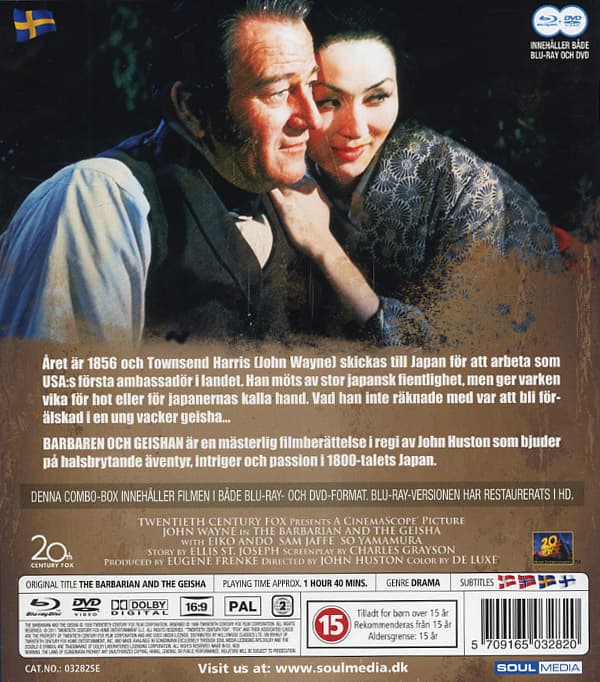 Barbaren och Geishan (Blu-ray + DVD)
