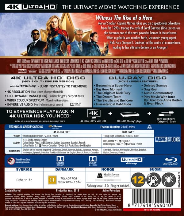 Captain Marvel (4K Ultra HD + Blu-ray)