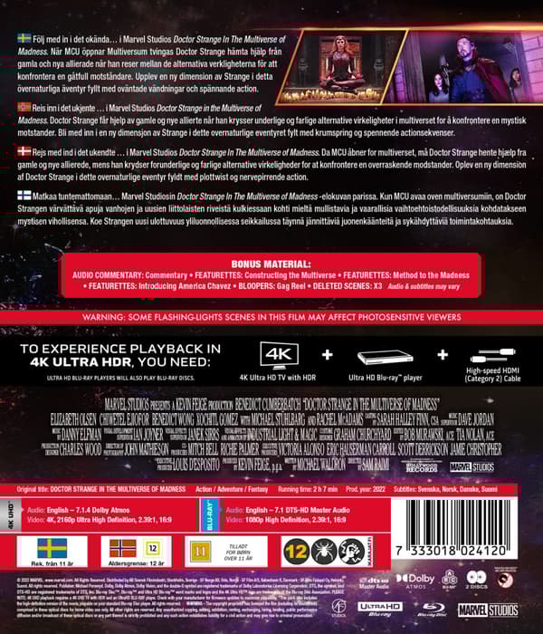 Doctor Strange in the Multiverse of madness (4K Ultra HD + Blu-ray)