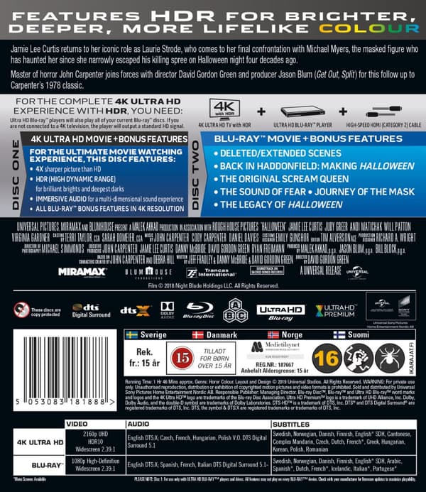 Halloween (2018) (4K Ultra HD + Blu-ray)