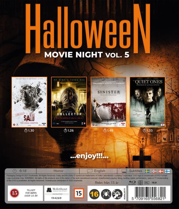 Halloween movienight vol 5 (4 Blu-ray)