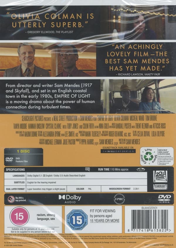 Empire of Light (Ej svensk text) (DVD)