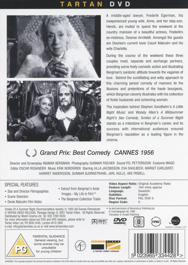 Ingmar Bergman / Sommarnattens leende (DVD)