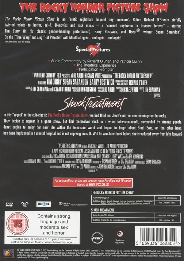 The Rocky Horror Picture Show + Shock Treatment (2 DVD)