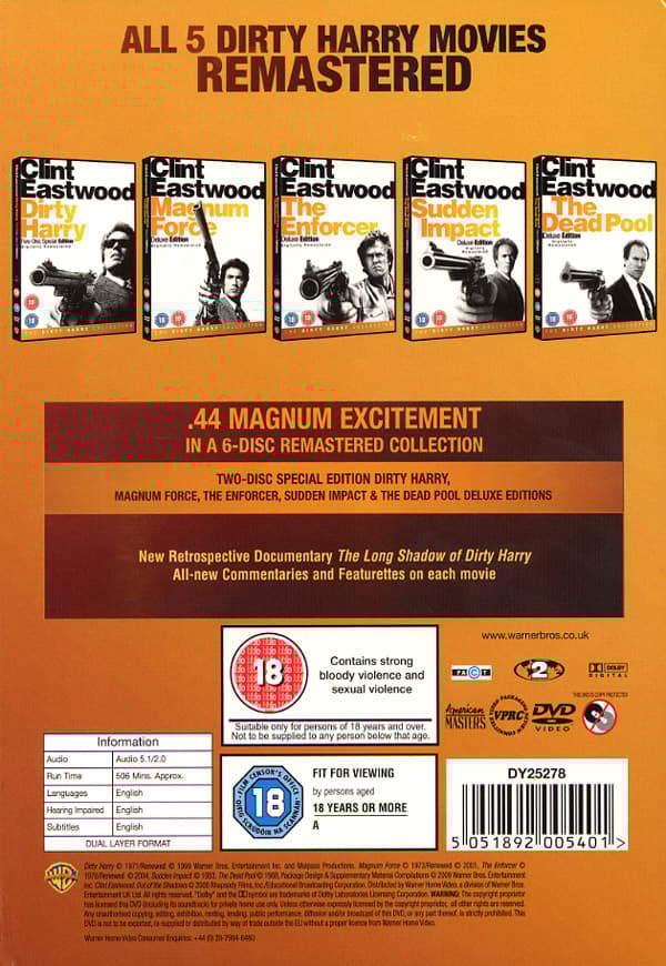Clint Eastwood / Dirty Harry collection (6 DVD)