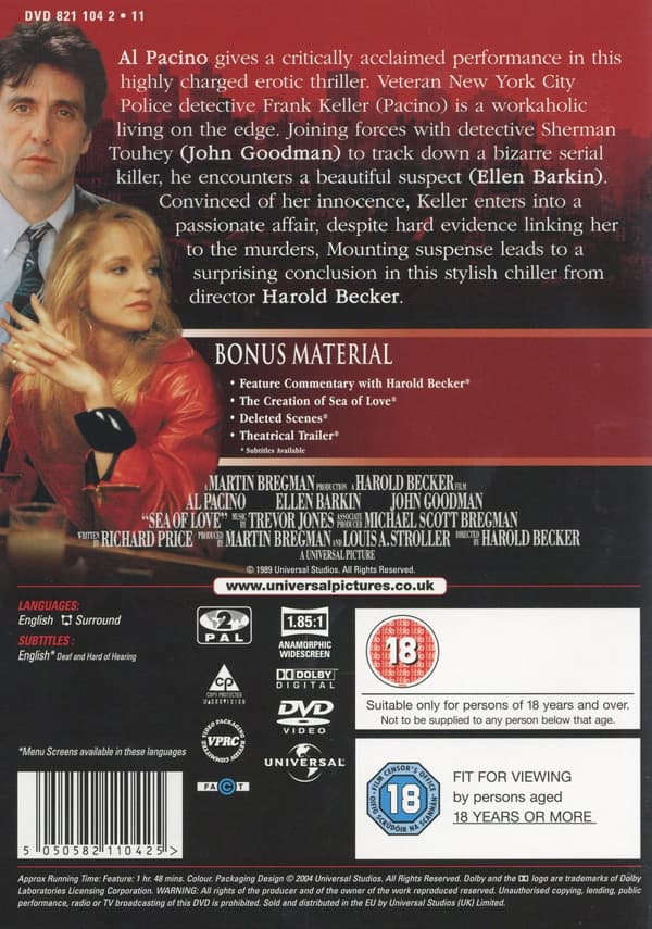 Sea of love (Ej svensk text) (DVD)