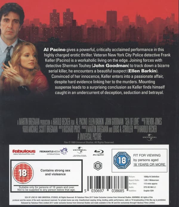 Sea of love (Ej svensk text) (Blu-ray)