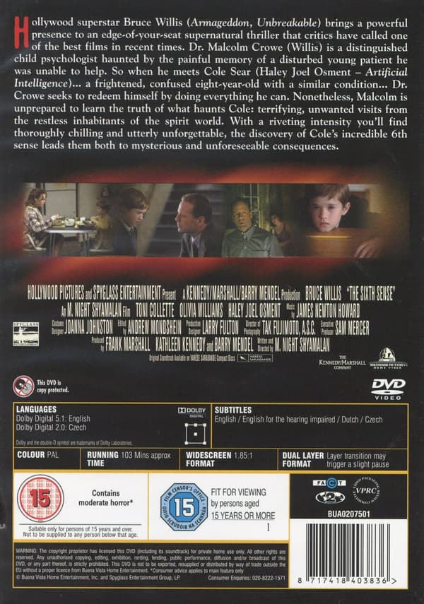 Sjätte sinnet (Ej svensk text) (DVD)