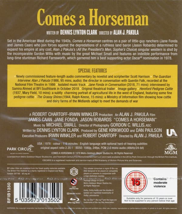 Comes a horseman (Ej svensk text) (Blu-ray)