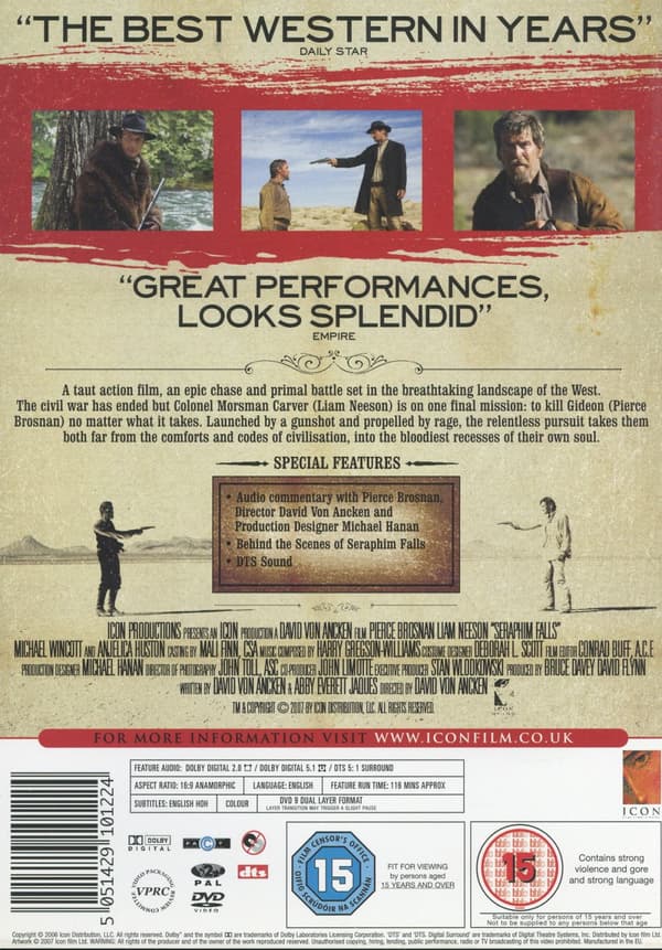 Seraphim falls (Ej svensk text) (DVD)