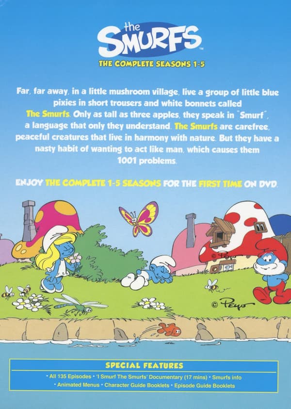 Smurfarna /  Säsong 1-5 (Ej svensk text) (19 DVD)