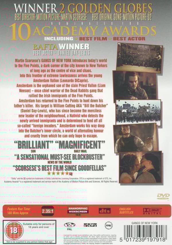 Gangs of New York (Ej svensk text) (2 DVD)