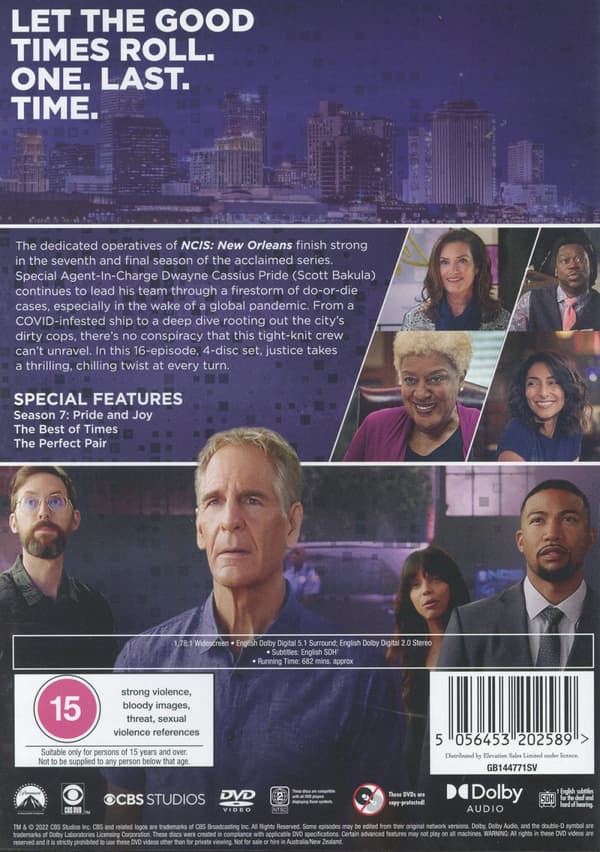 NCIS New Orleans / Säsong 7 (Ej svensk text) (4 DVD)
