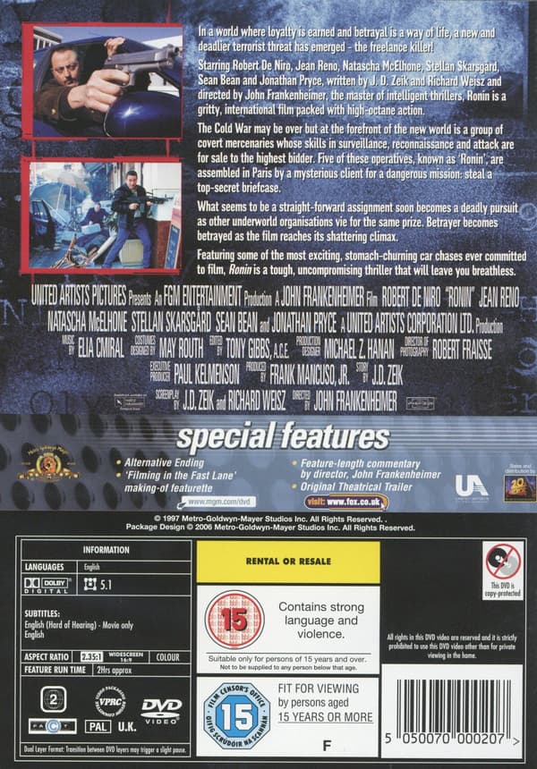 Ronin (Ej svensk text) (DVD)