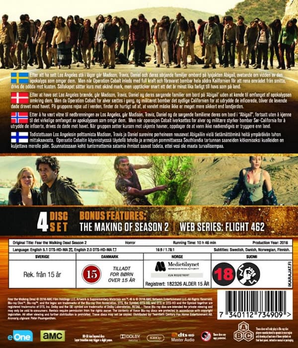Fear the walking dead / Säsong 2 (4 Blu-ray)